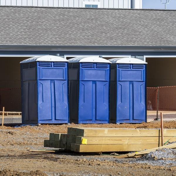 Heavy-duty construction site porta potty in Norristown, Pennsylvania