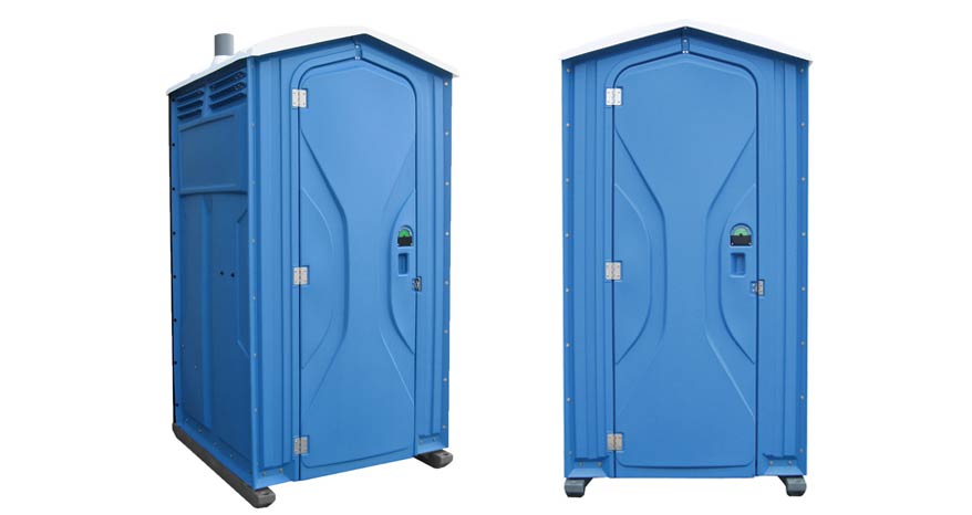 Long-term porta potty units on site in Norristown, Pennsylvania
